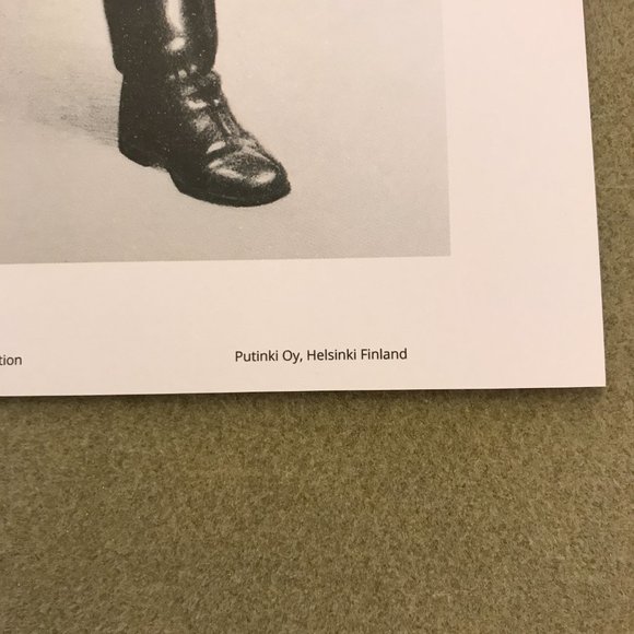 Vintage Tom Of Finland Print "Leather Biker" 11.75 x 9.5 - Picture 2 of 3